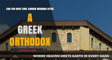 Civil Garden Wedding Post Greek Orthodox Ceremony: A Harmonious Blend