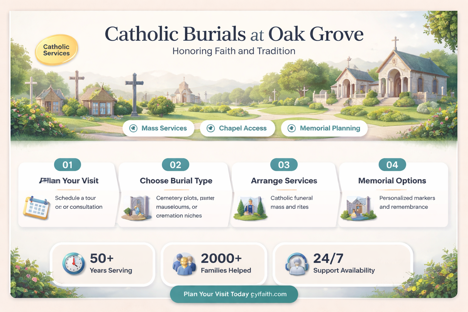 are catholics buried at oak grove memorial gardens irving tx