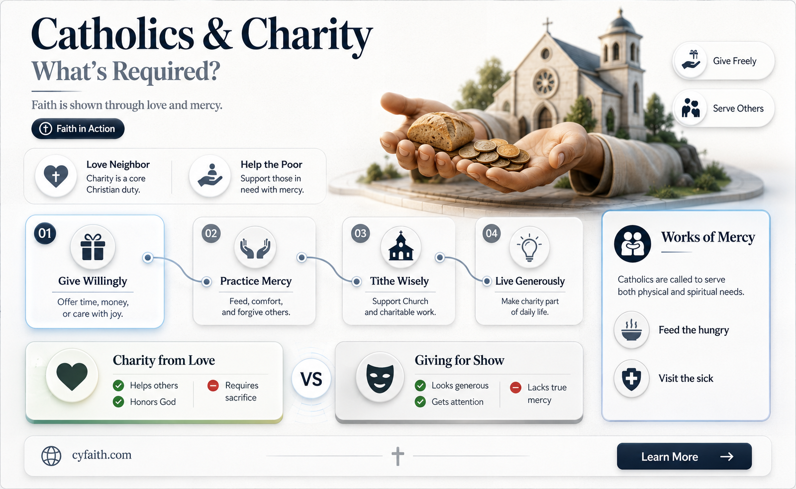 are catholics required to give charity