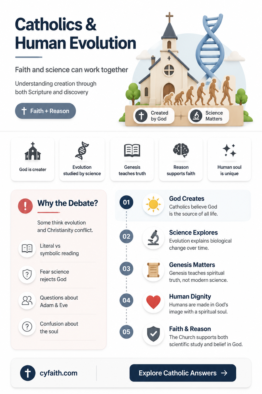 are catholics agauinst human evolution