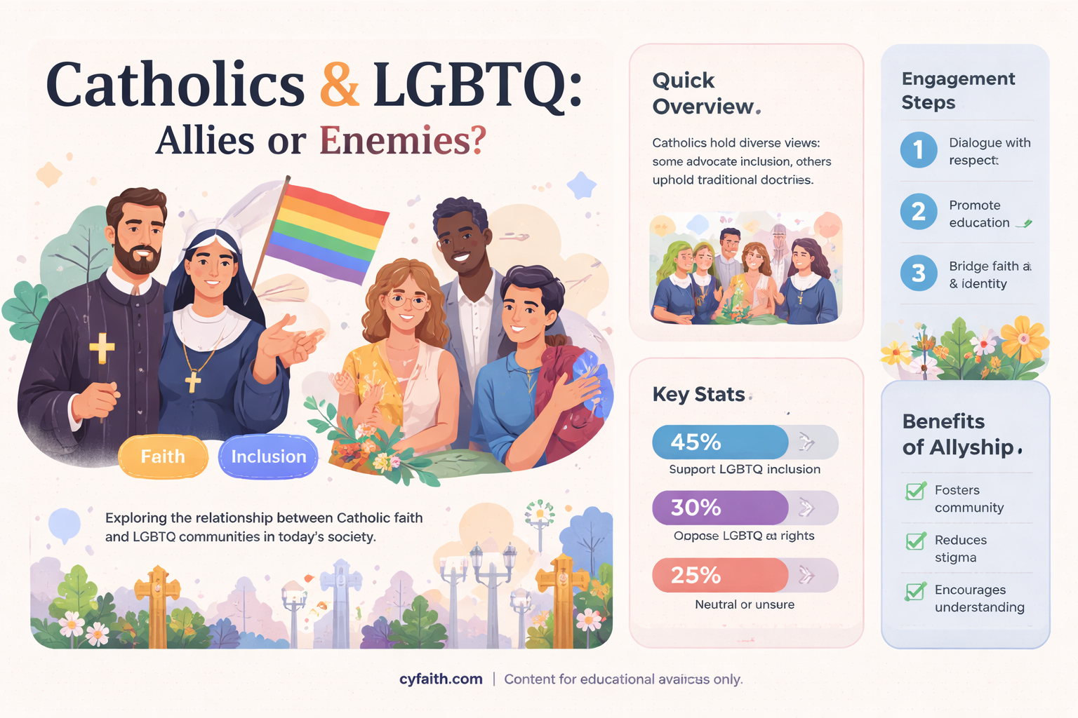 are catholics supposed to support lesbians and gays