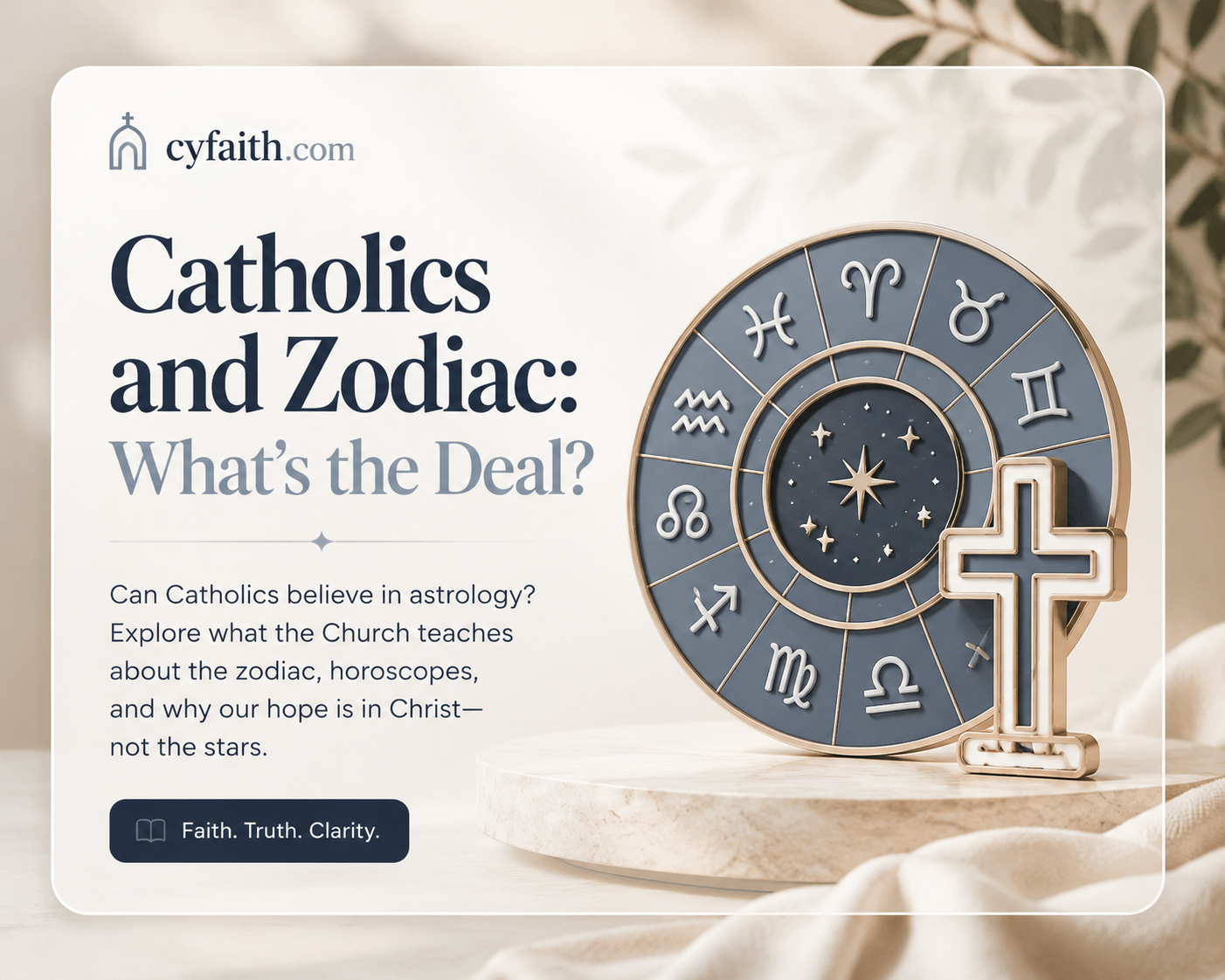 are catholics suppose to entertain zodiac references