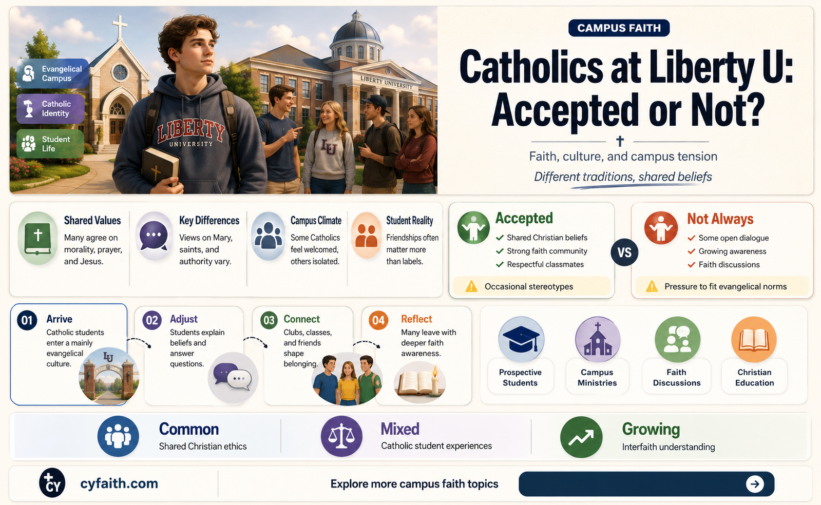 are catholics accepted at liberty u