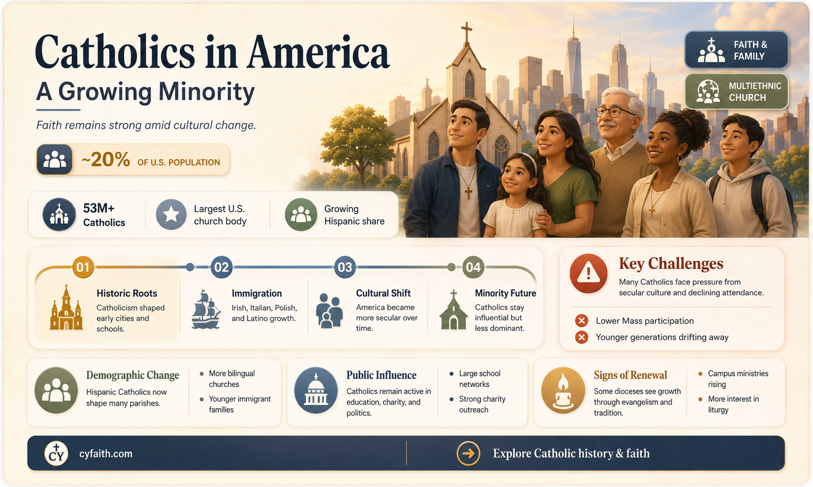 are catholics a minority in america