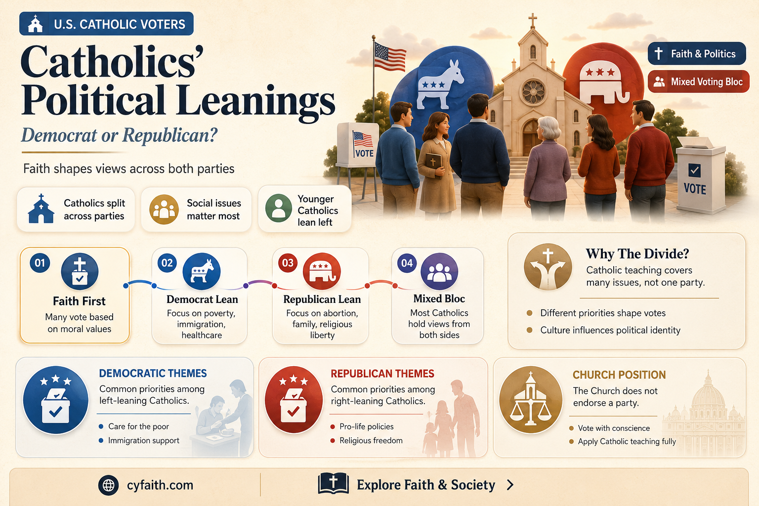 are catholics democrat or republican and why