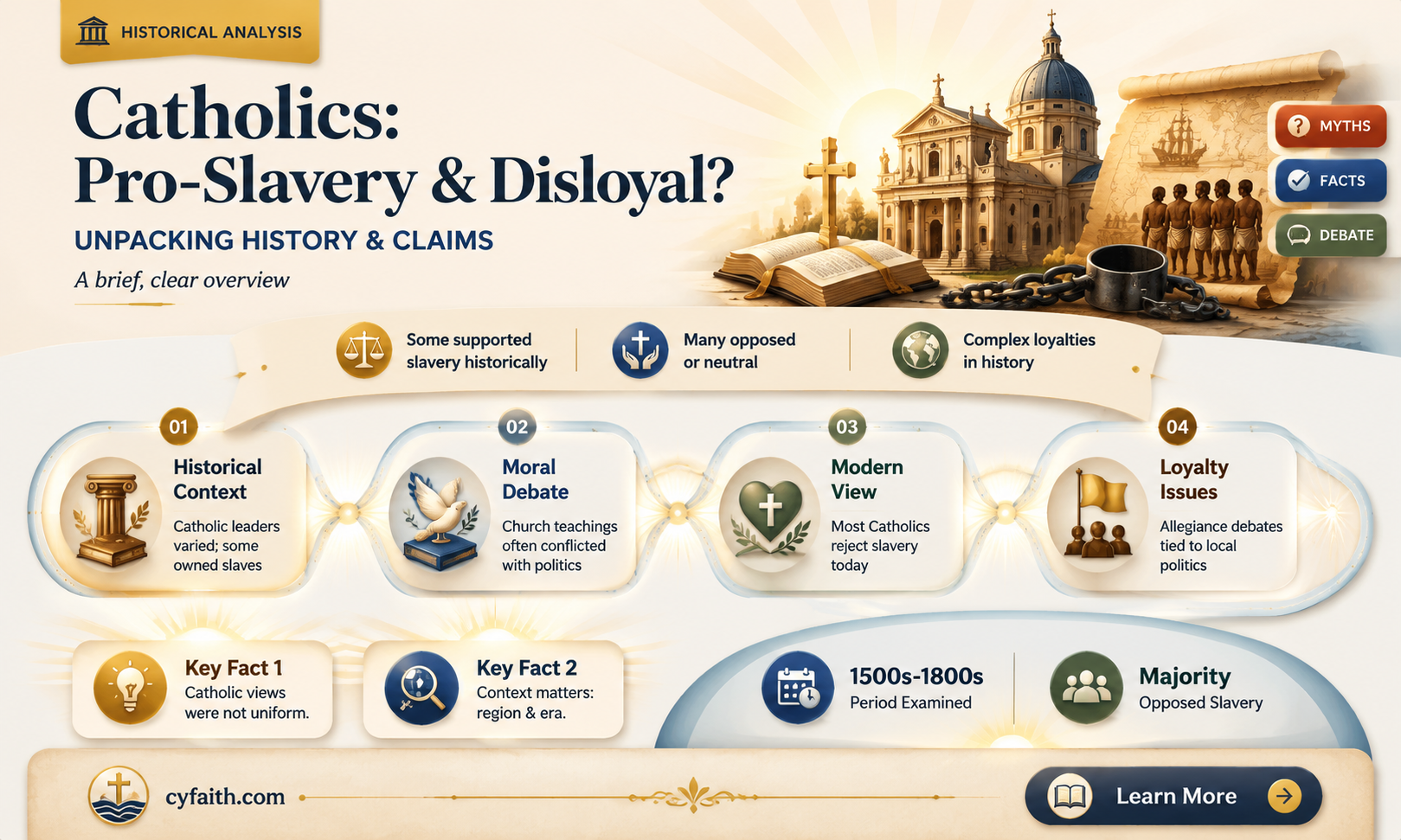 are catholics pro-slavery and disloyal