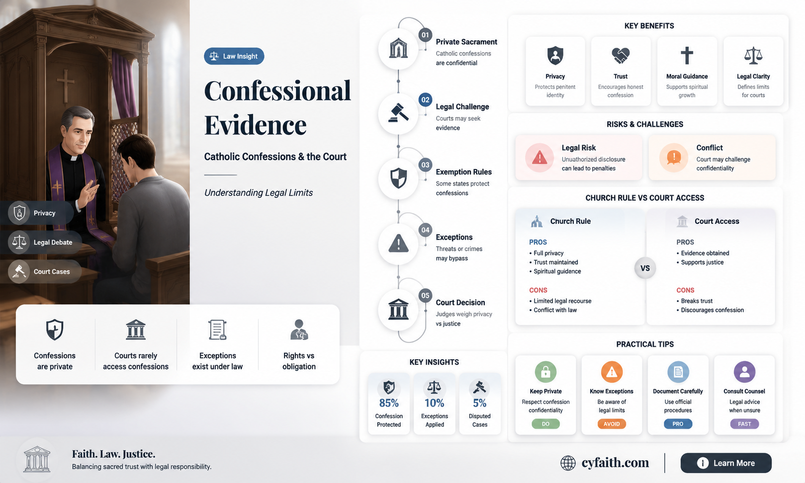 are catholic confessions admissible in court