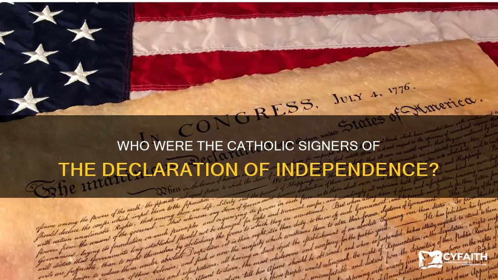 did any catholics sign the declaration of independence