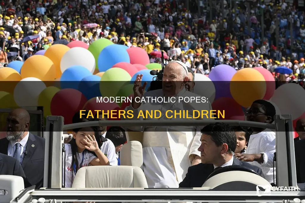 did any modern catholic popes father children