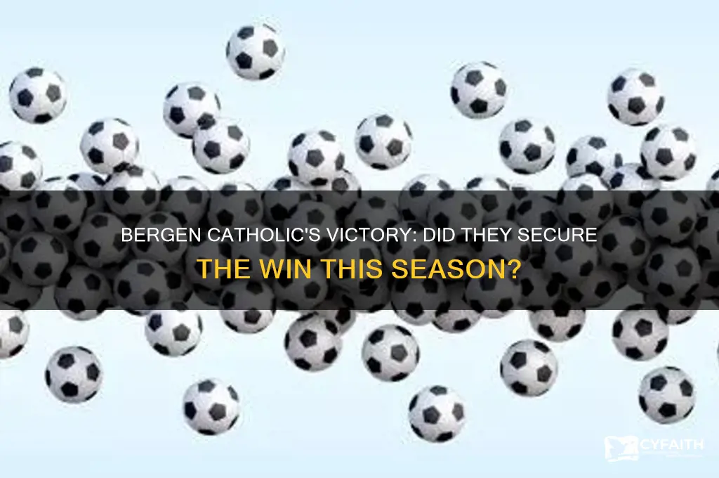 did bergen catholic win