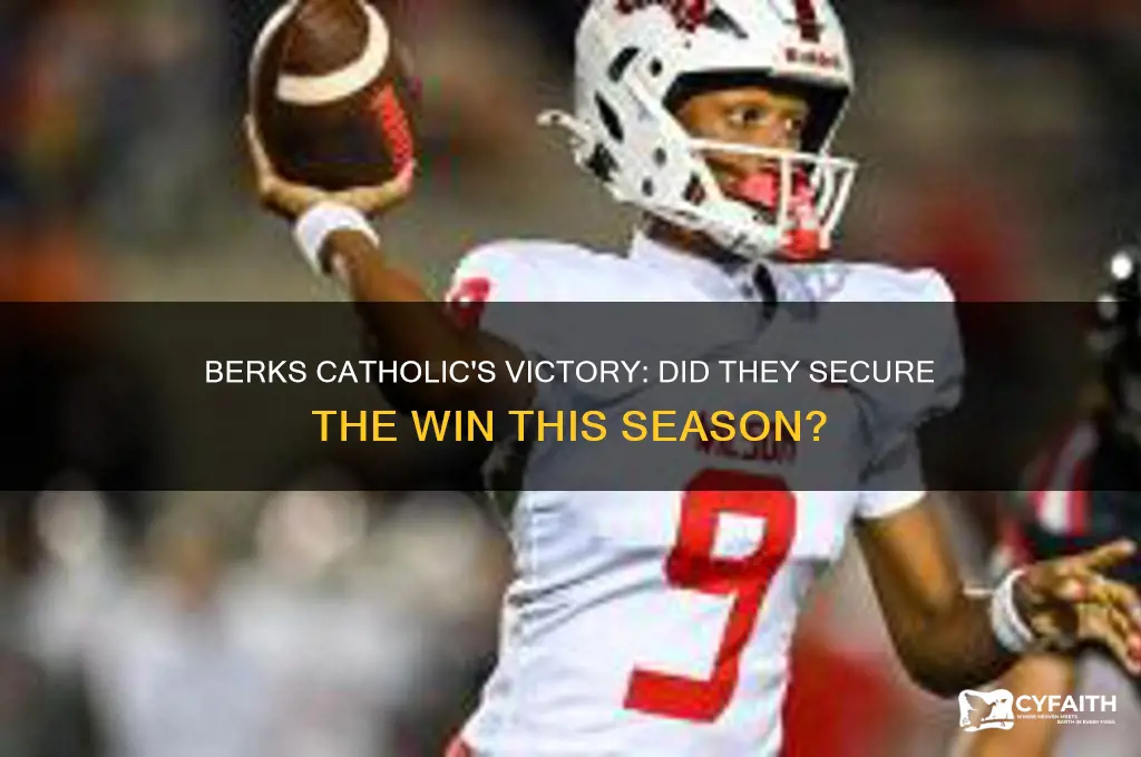 did berks catholic win