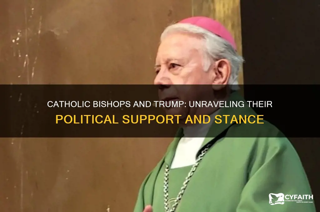 did catholic bishops support trump