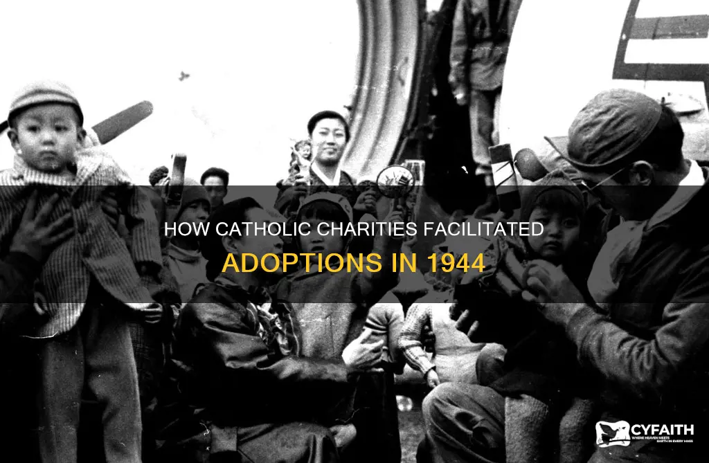 did catholic charities help with adoptions in 1944
