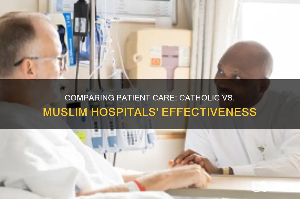 did catholic or muslim hospital treat patients more effectively