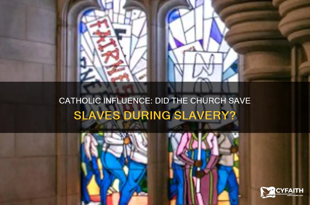 did catholic religion save slaves