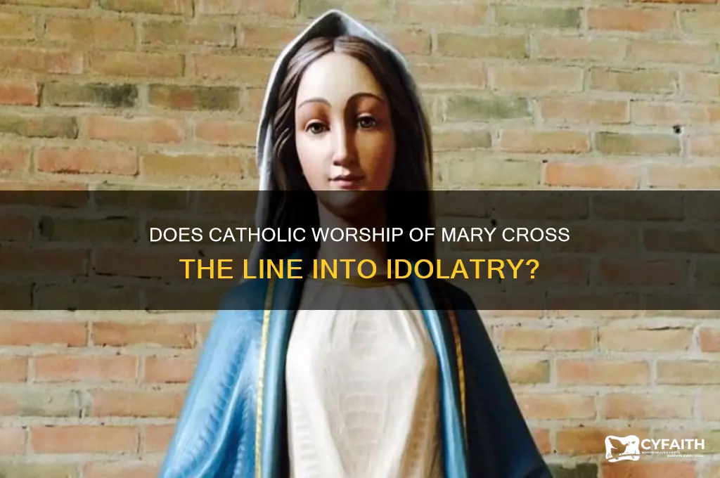 did catholic worship mary