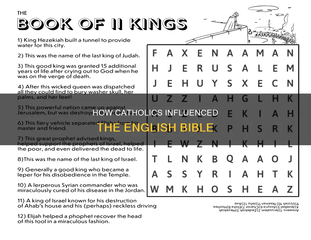did catholics give us the inglish ible