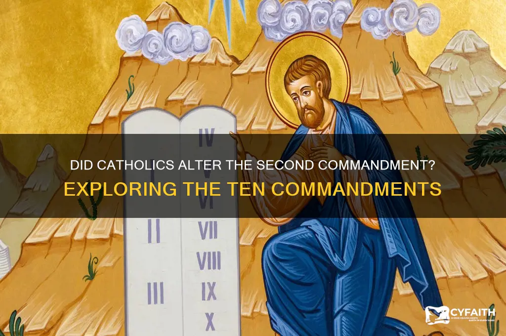 did catholics remove 2nd commandment