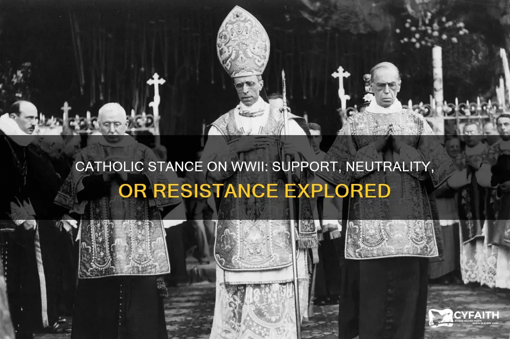 did catholics support ww2