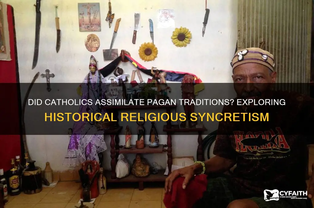 did catholics take over pagan