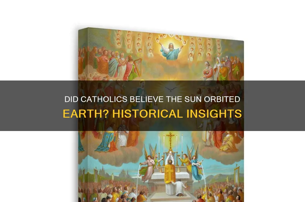 did catholics think that the sun orbited the earth