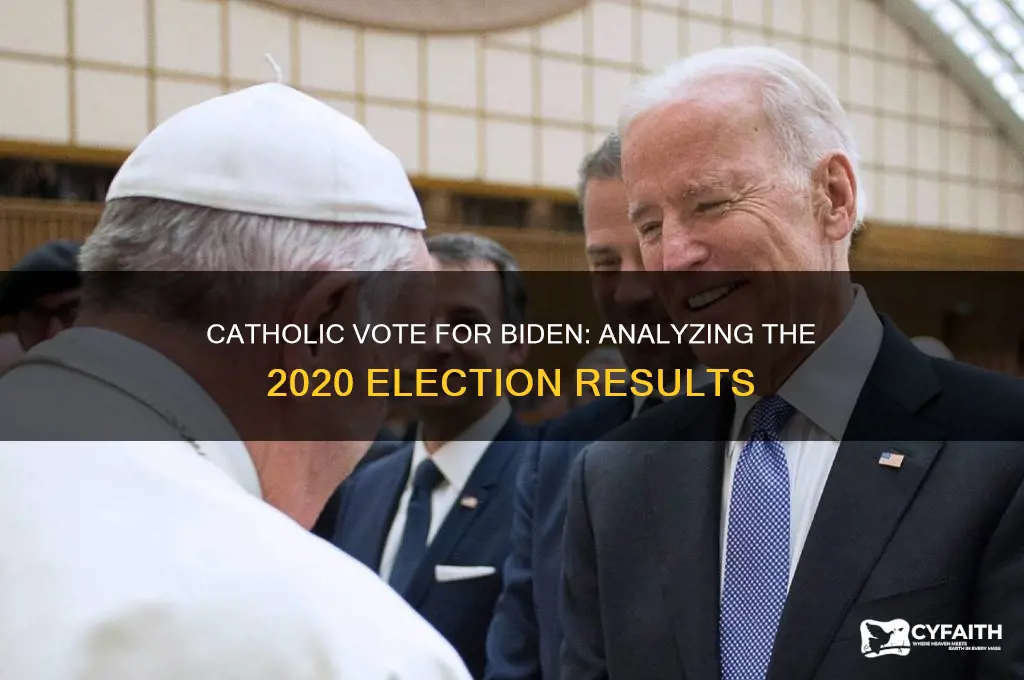 did catholics vote for biden