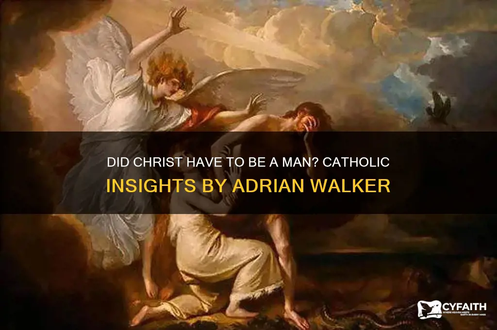 did christ have to be a man catholic adrian walker