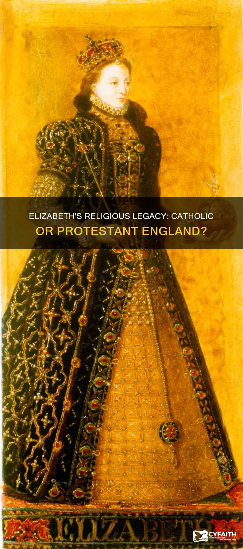 did elizabeth make englang catholic again
