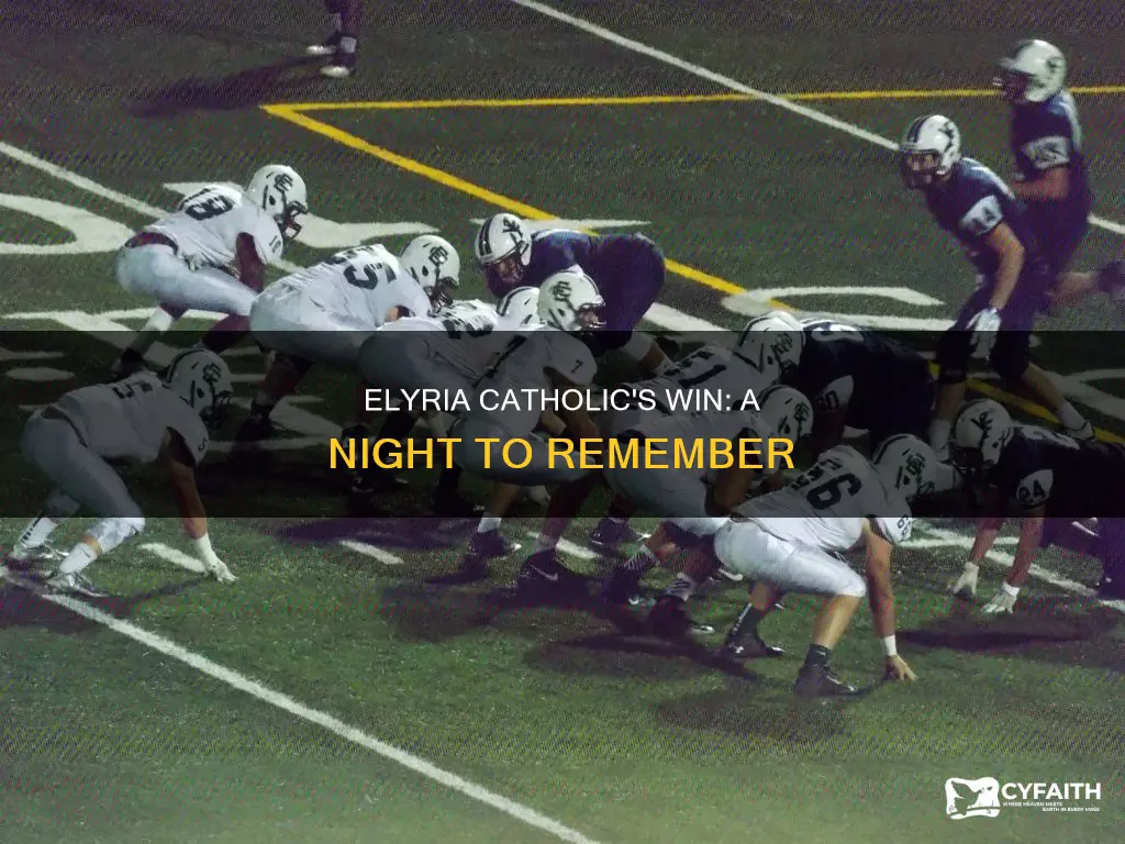 did elyria catholic win last night