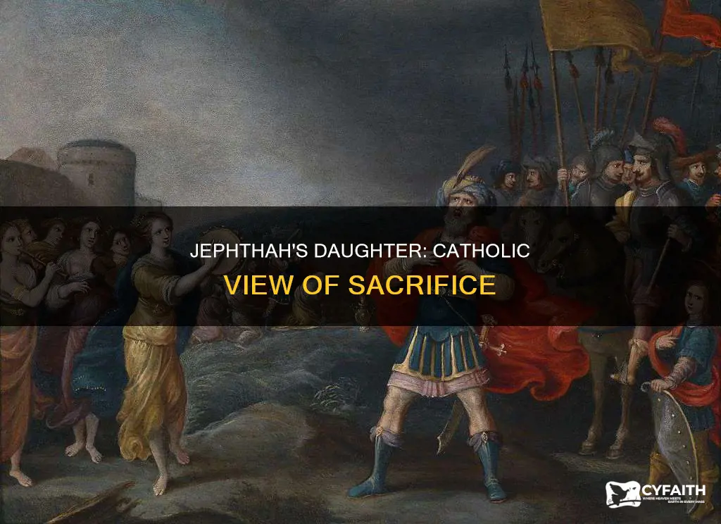 did jephthah burn his daughter catholic