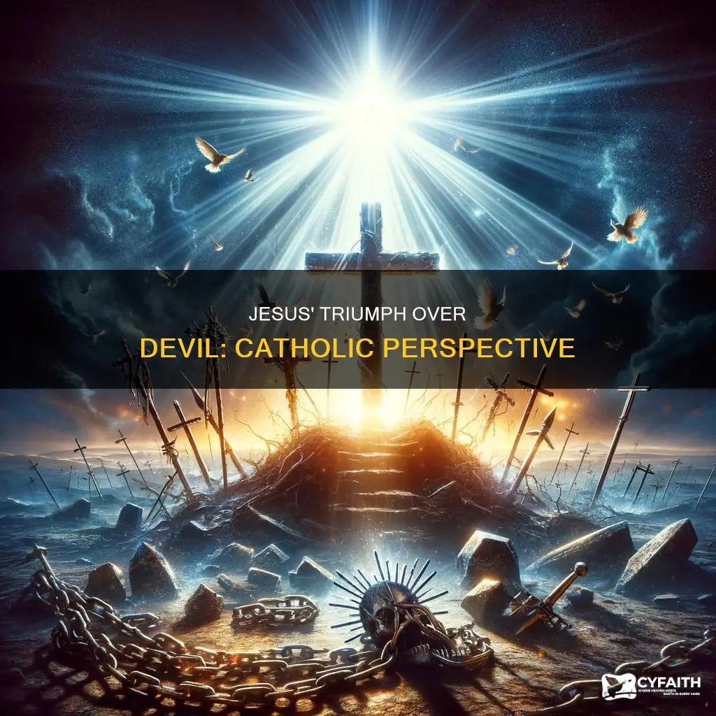 did jesus defeat the devil catholic answer