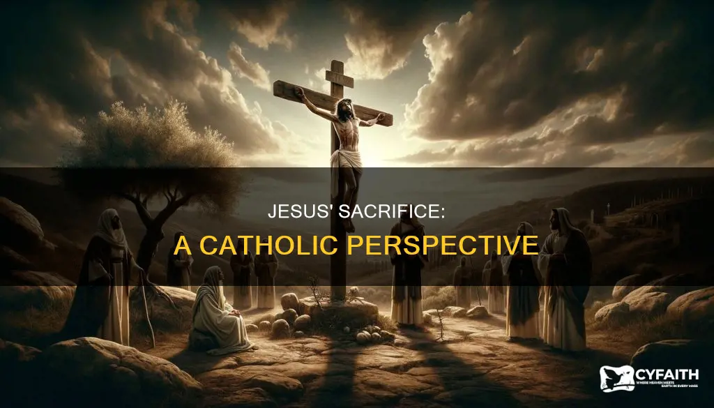 did jesus except death freely catholic