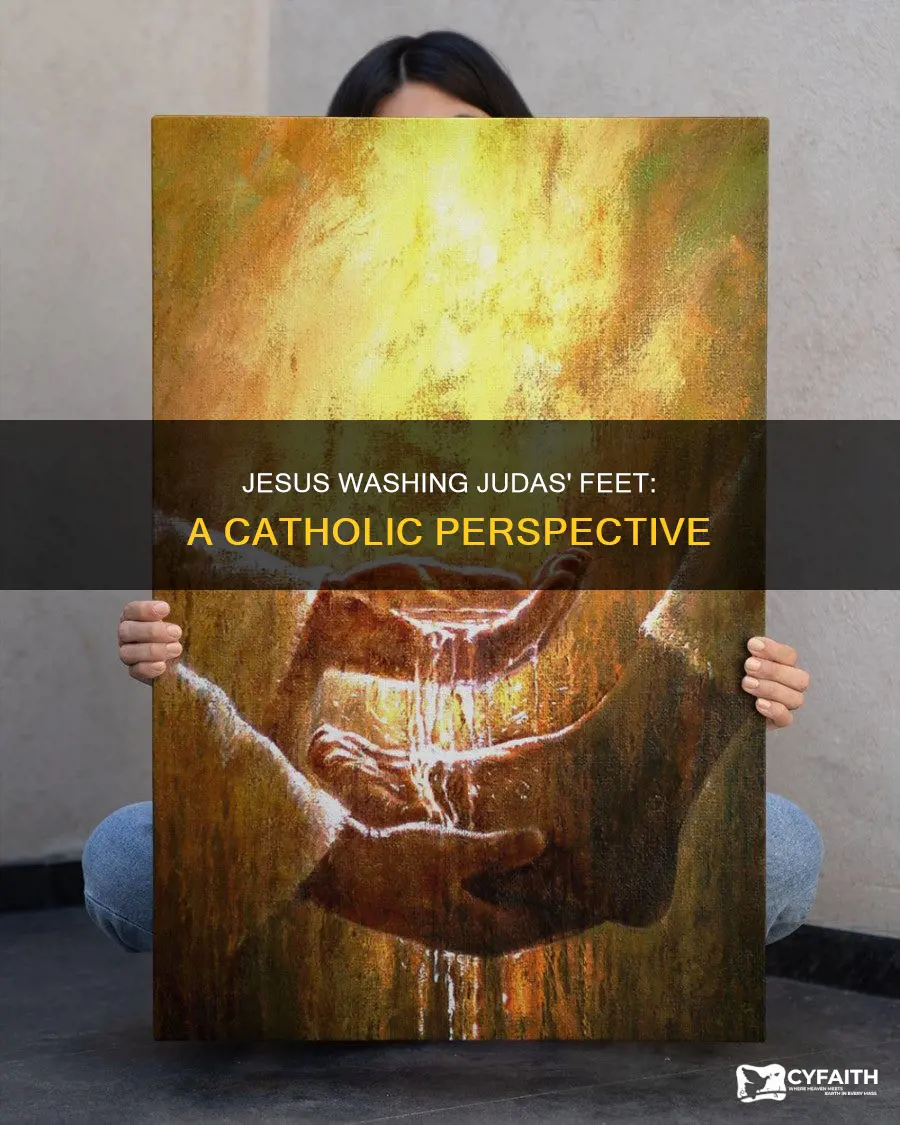 did jesus wash judas feet catholic