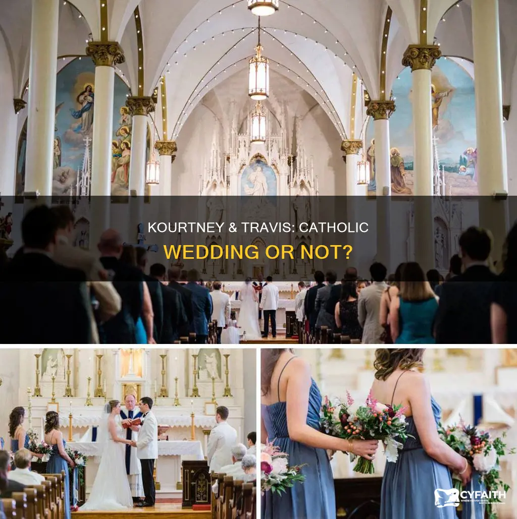 did kourtney and travis have a catholic wedding