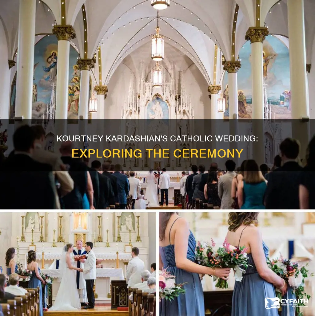 did kourtney kardashian have a catholic wedding
