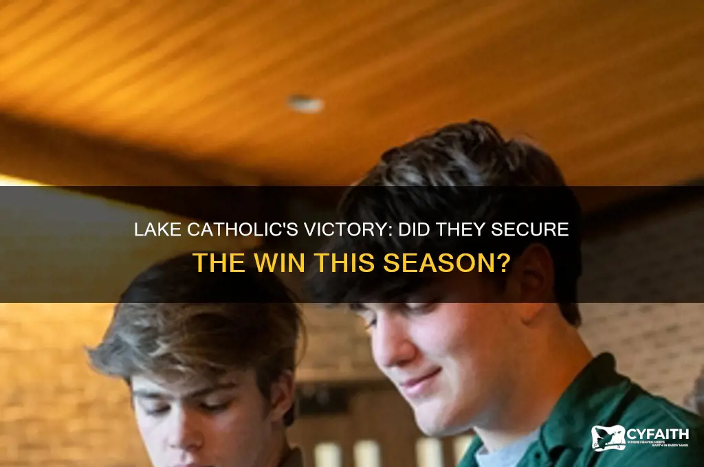 did lake catholic win