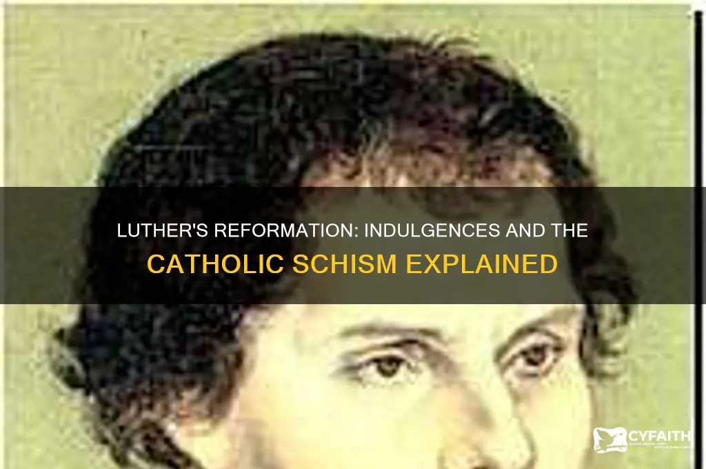 did luther break from the catholic religion over indulgences