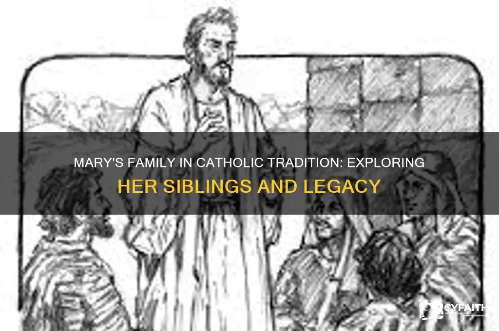 did mary have siblings catholic