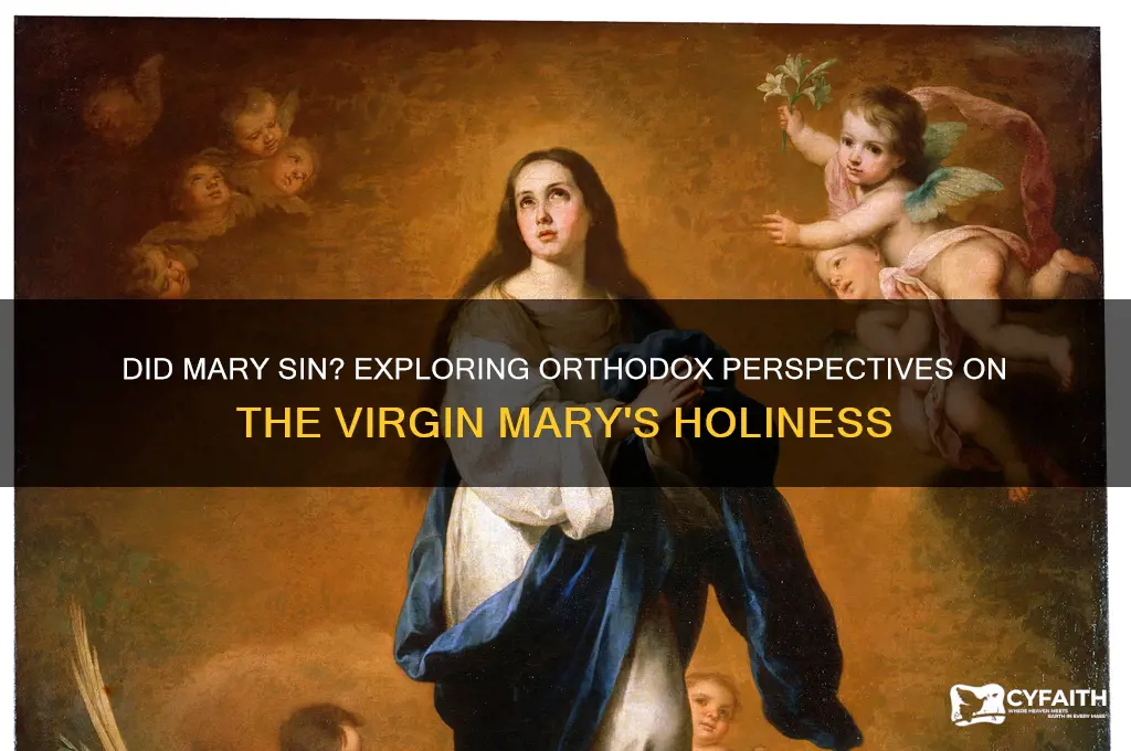 did mary sin orthodox