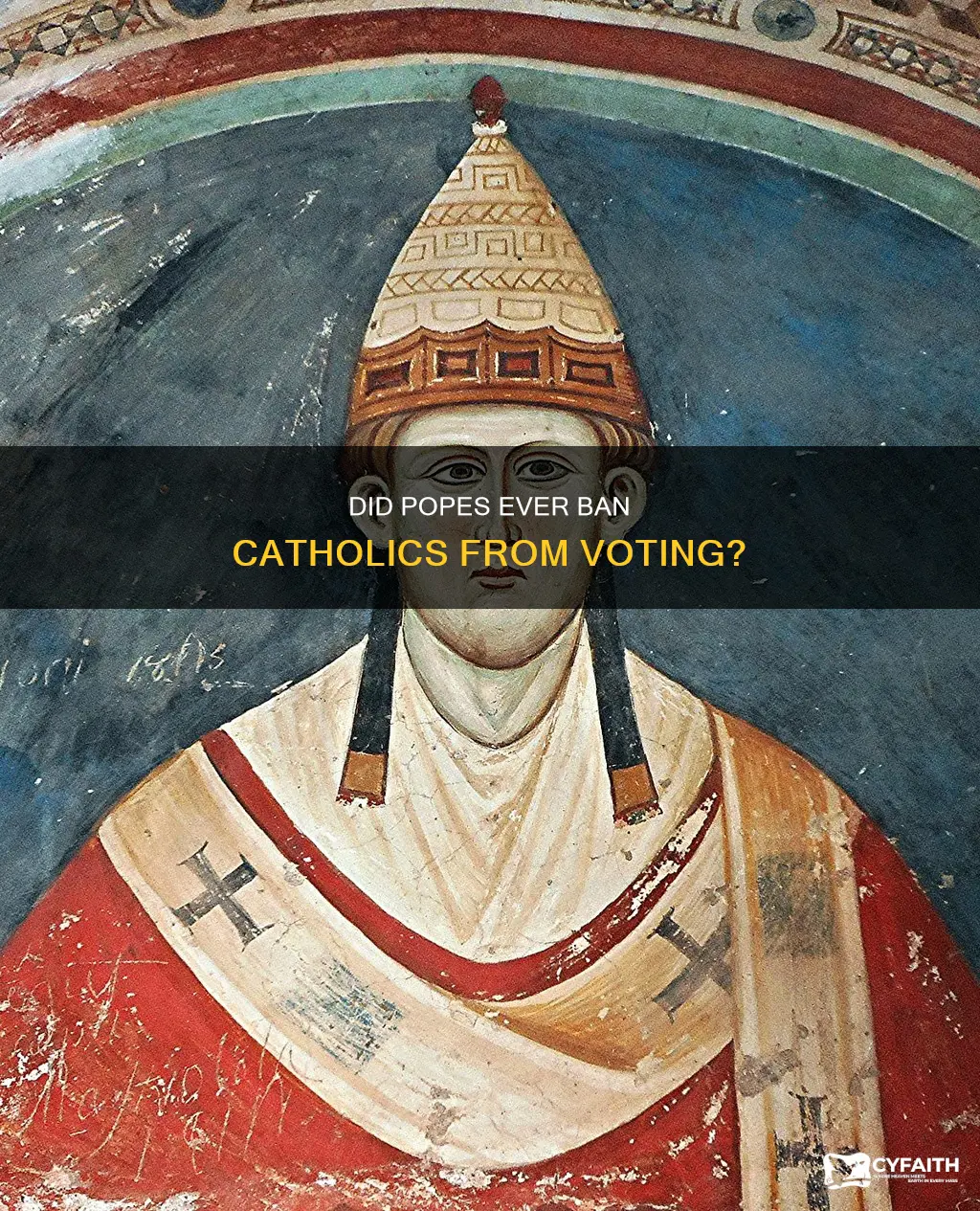 did medieval popes forbid catholics to vote