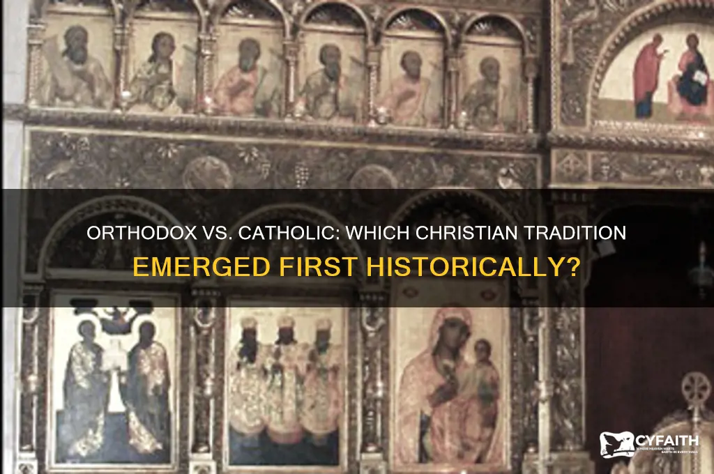 did orthodox come before catholic