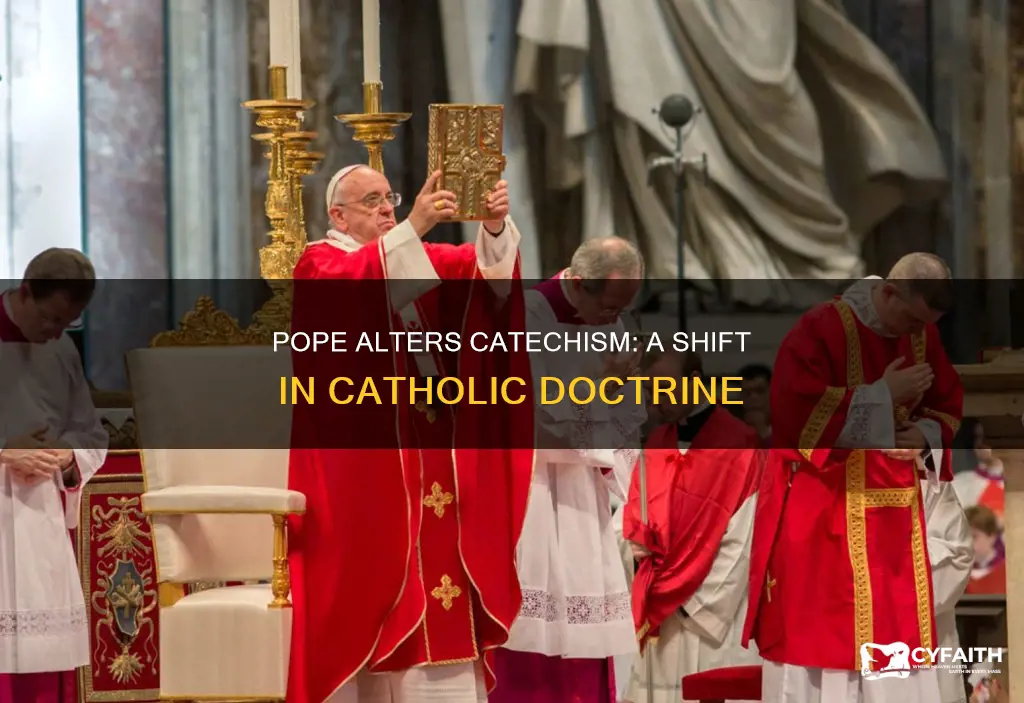 did pope change the catholic catechism