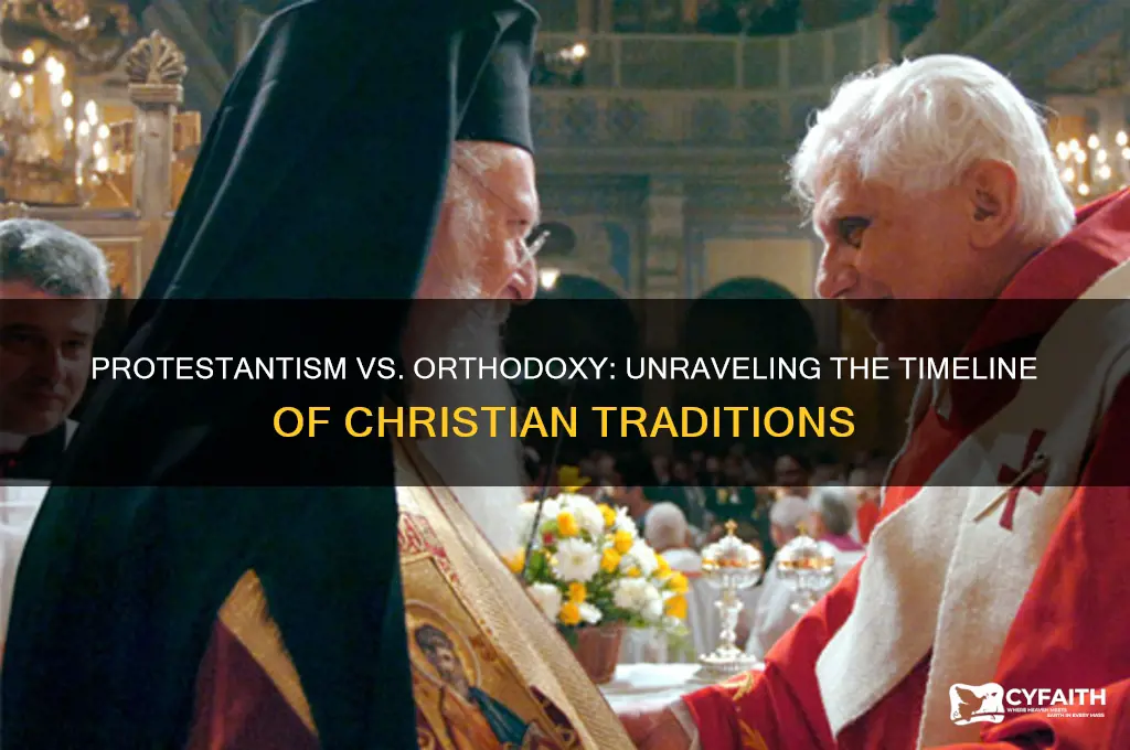 did protestantism come after orthodox