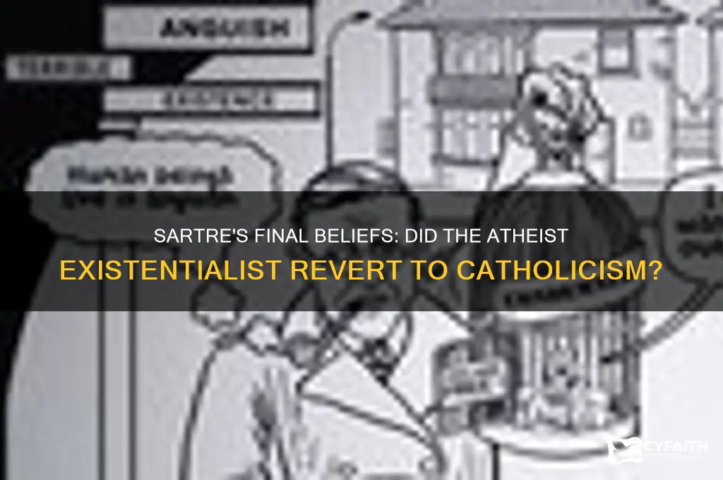 did sartre die a catholic
