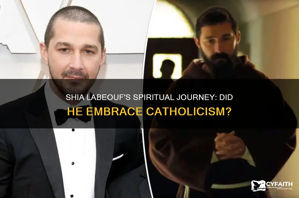did shia labeouf become catholic