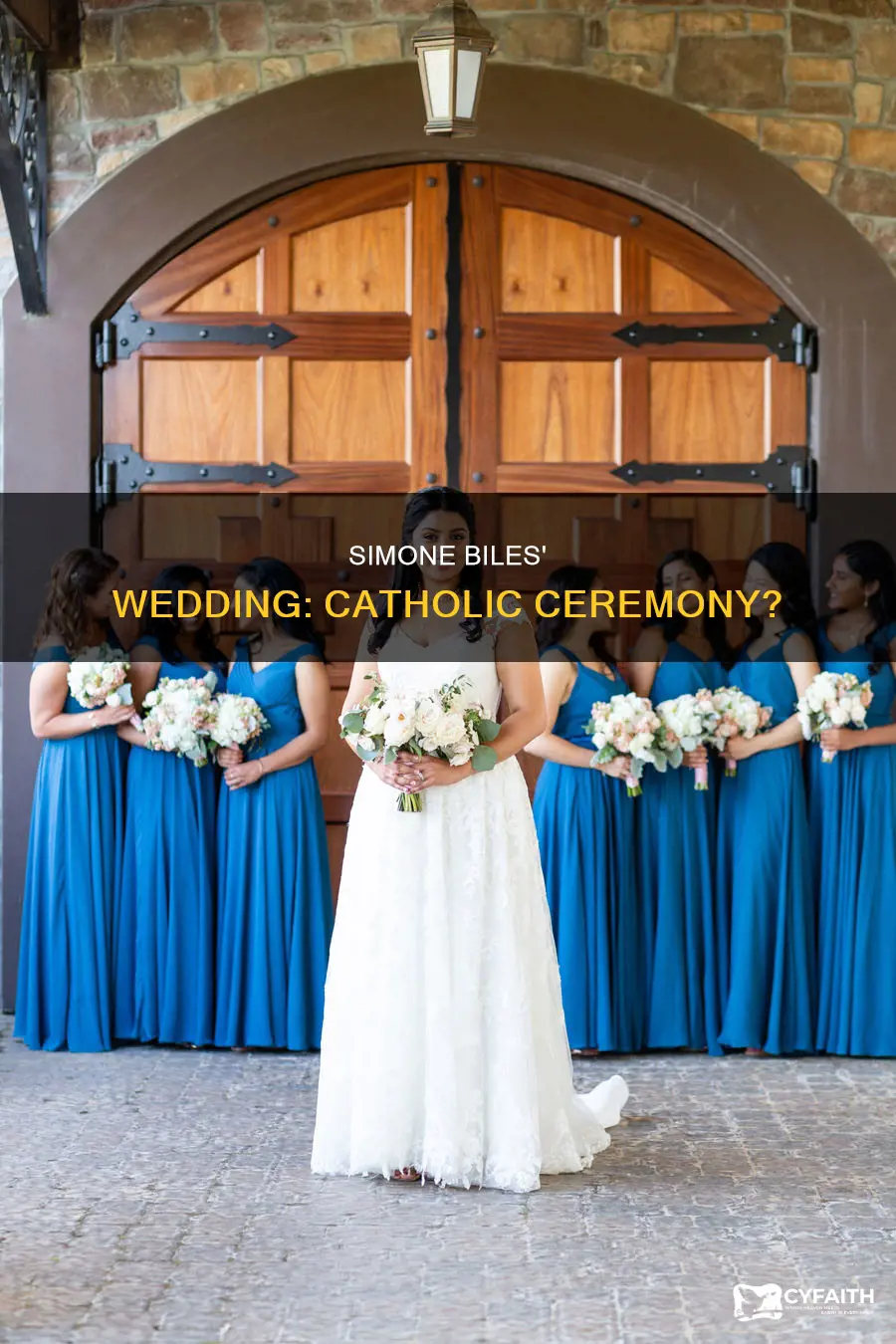 did simone biles have a catholic wedding