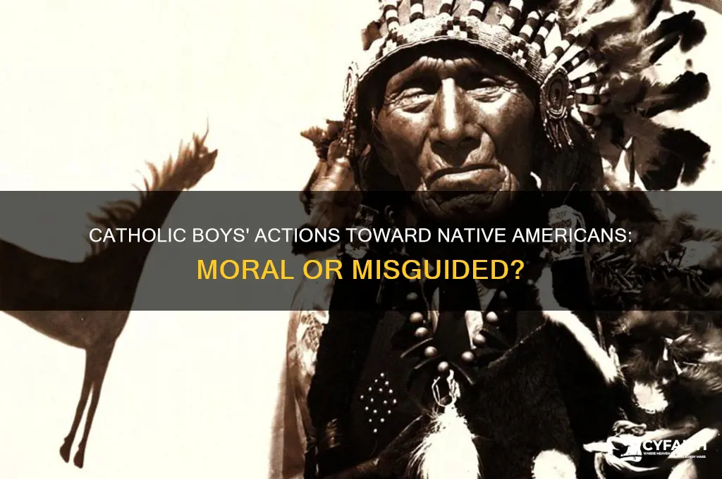 did the catholic boys do wrong to the indian