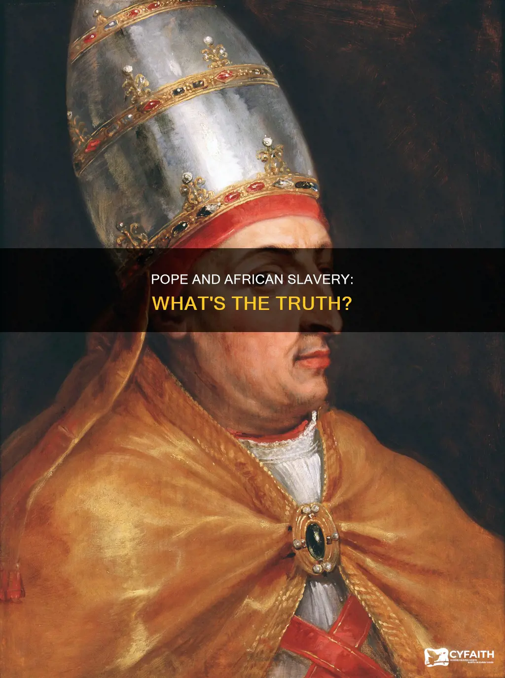 did the catholic pope call for african slavery