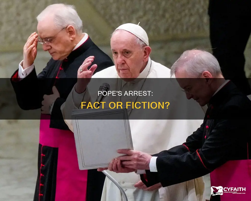 did the catholic pope get arrested