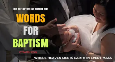 Baptismal Words: Catholic Changes and Their Meaning